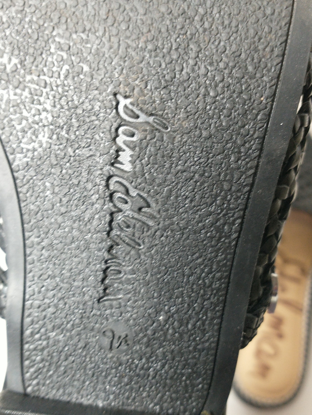 Sam Edelman Clara Leather Woven Mule Sandal, Black, Size 9.5, Cottagecore - Picture 7 of 9